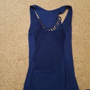 Maxi dress with strappy cut out back size small